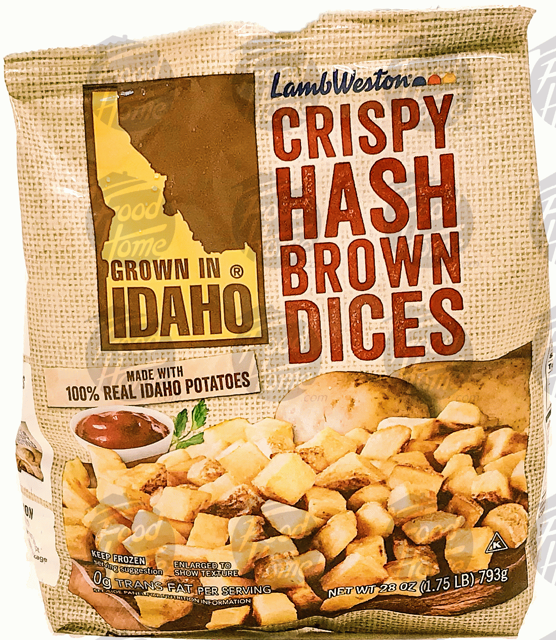 Lamb Weston  crispy hash brown diced potatoes grown in Idaho Full-Size Picture